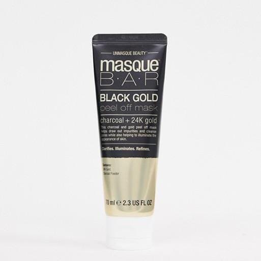 MasqueBAR Black Charcoal & 24k Gold Peel Off Tube Mask - The Beauty Zone 
